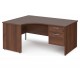 Maestro Panel end Ergonomic desk with Two Drawer Pedestal